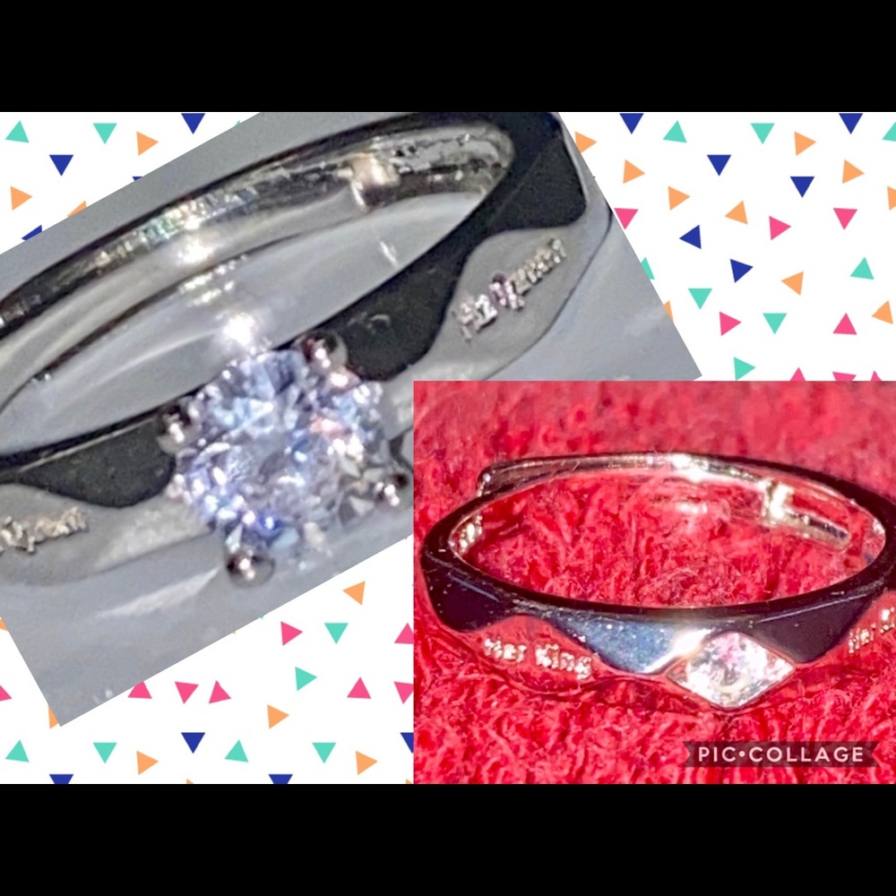 “His Queen” “king”👑 engagement rings